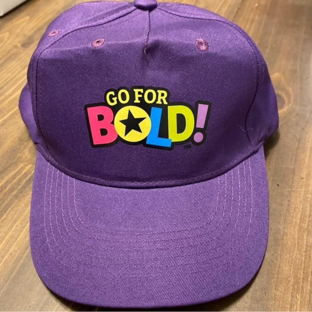 Go For The Bold Purple Hat Adjustable Cap Adults